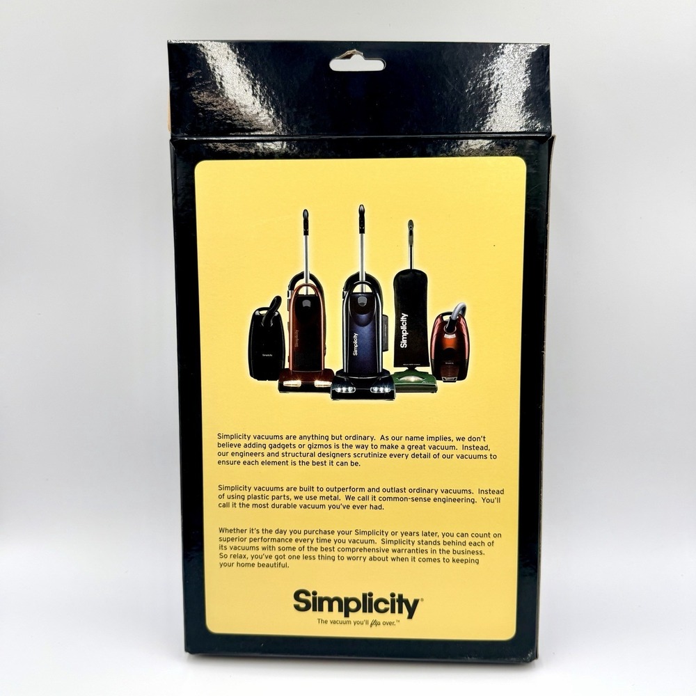 Simplicity Type H Genuine HEPA Vacuum Bags Canister Gusto Moxie Verve Cinch - Picture 3 of 3